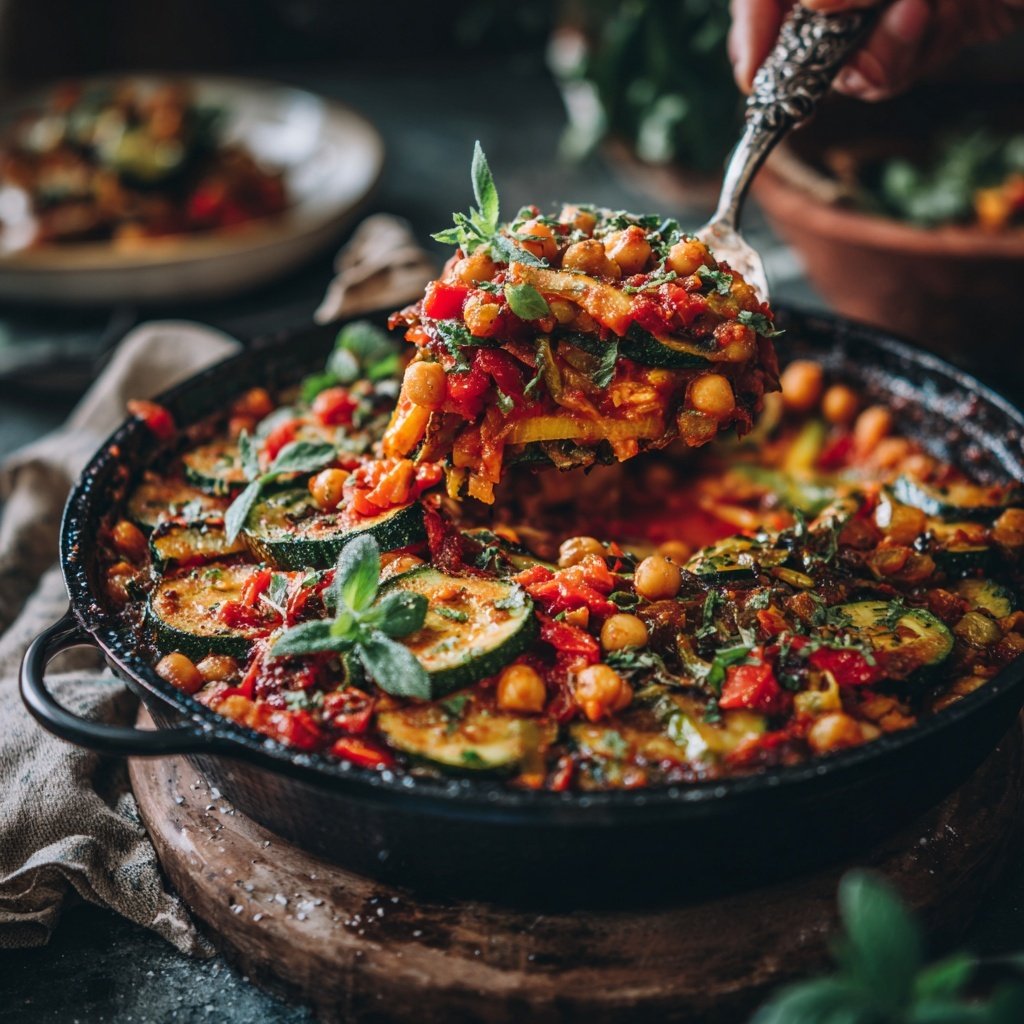 Ratatouille mit Kichererbsen