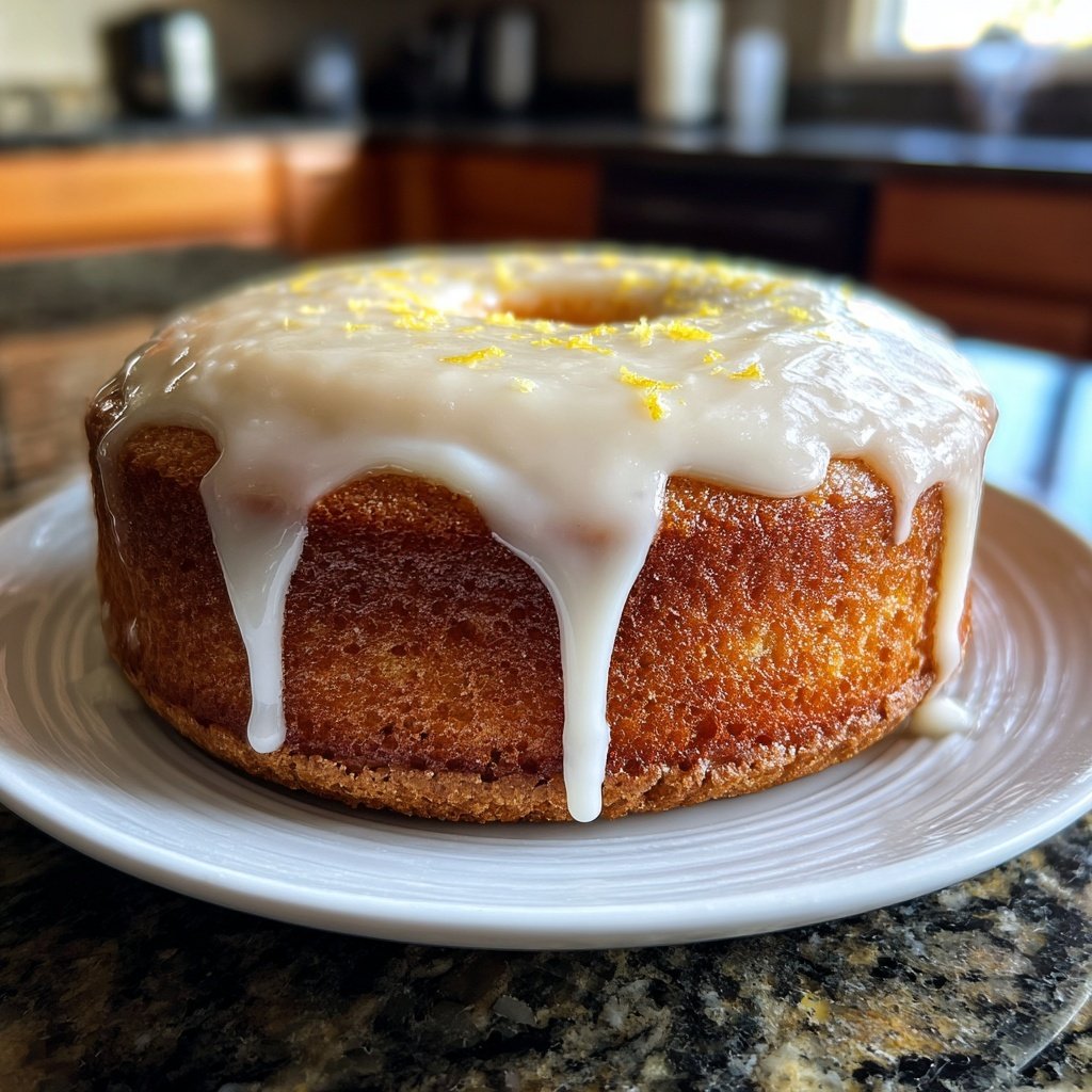 Zitronenkuchen mit Zitronencreme