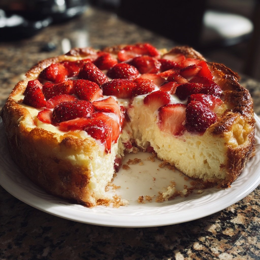 Erdbeer Quark Auflauf Aus Dem Ofen