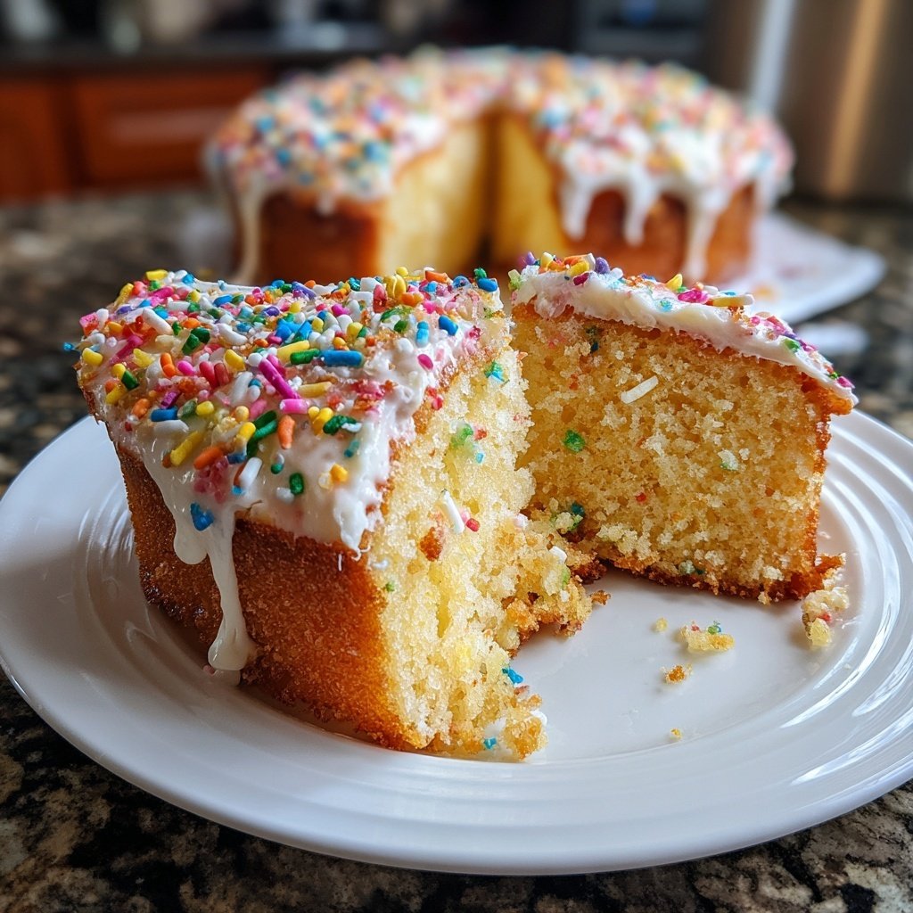 Geburtstagskuchen mit Streuseln