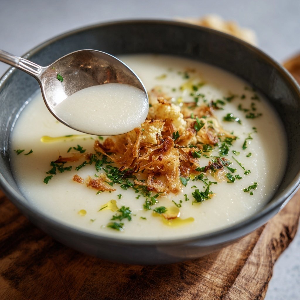 Blumenkohlsuppe fein püriert