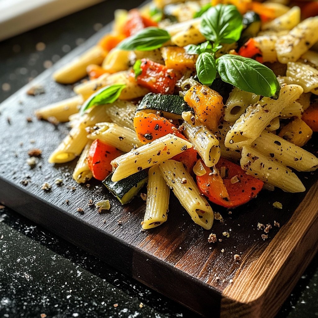 Penne mit Ofengemüse