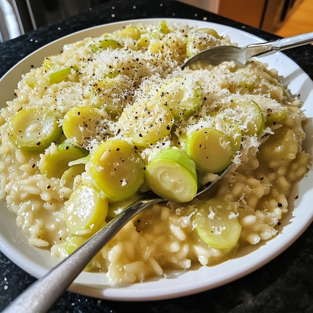Risotto mit Lauch