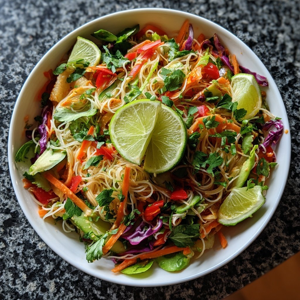 Glasnudelsalat mit Limette