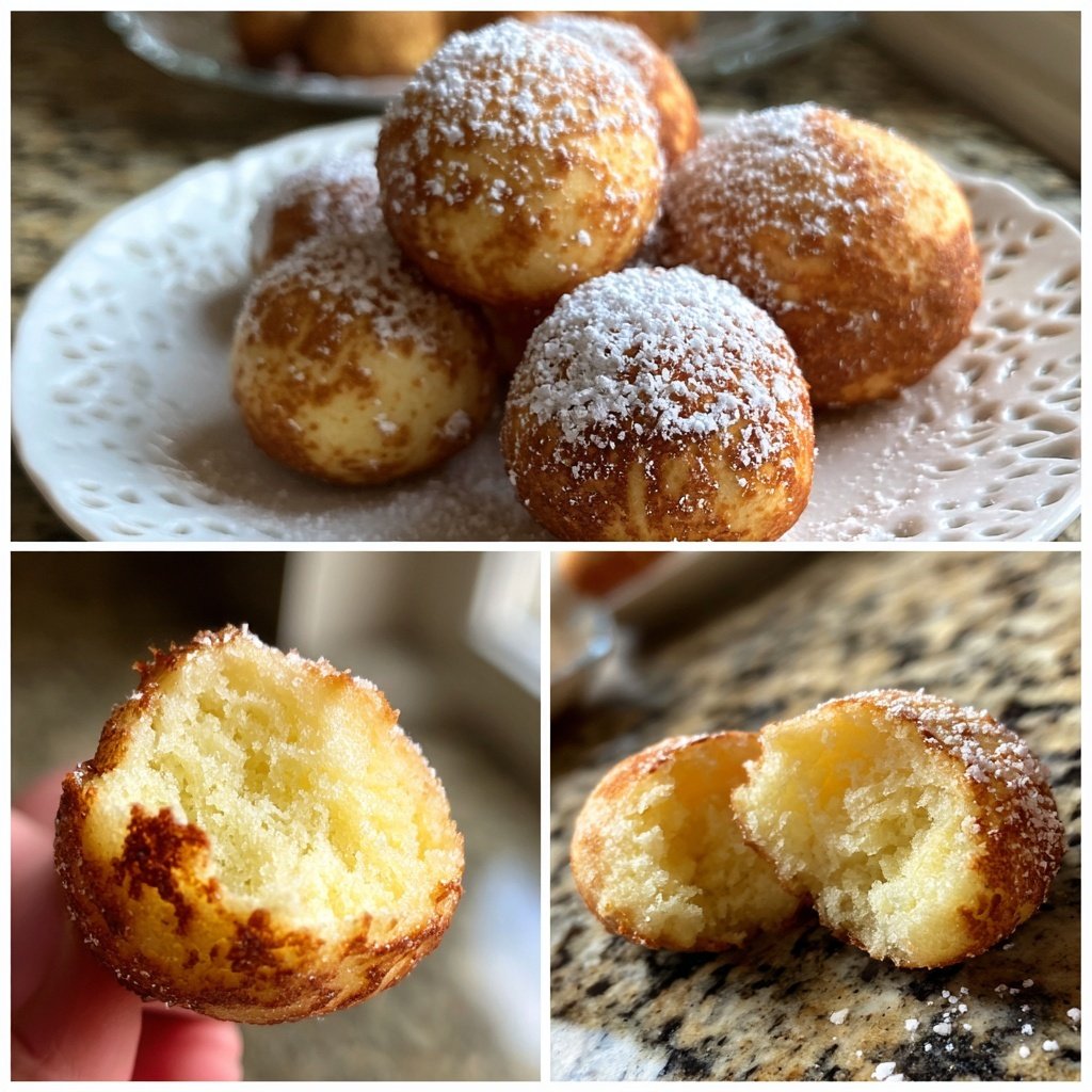 Quarkbällchen goldbraun