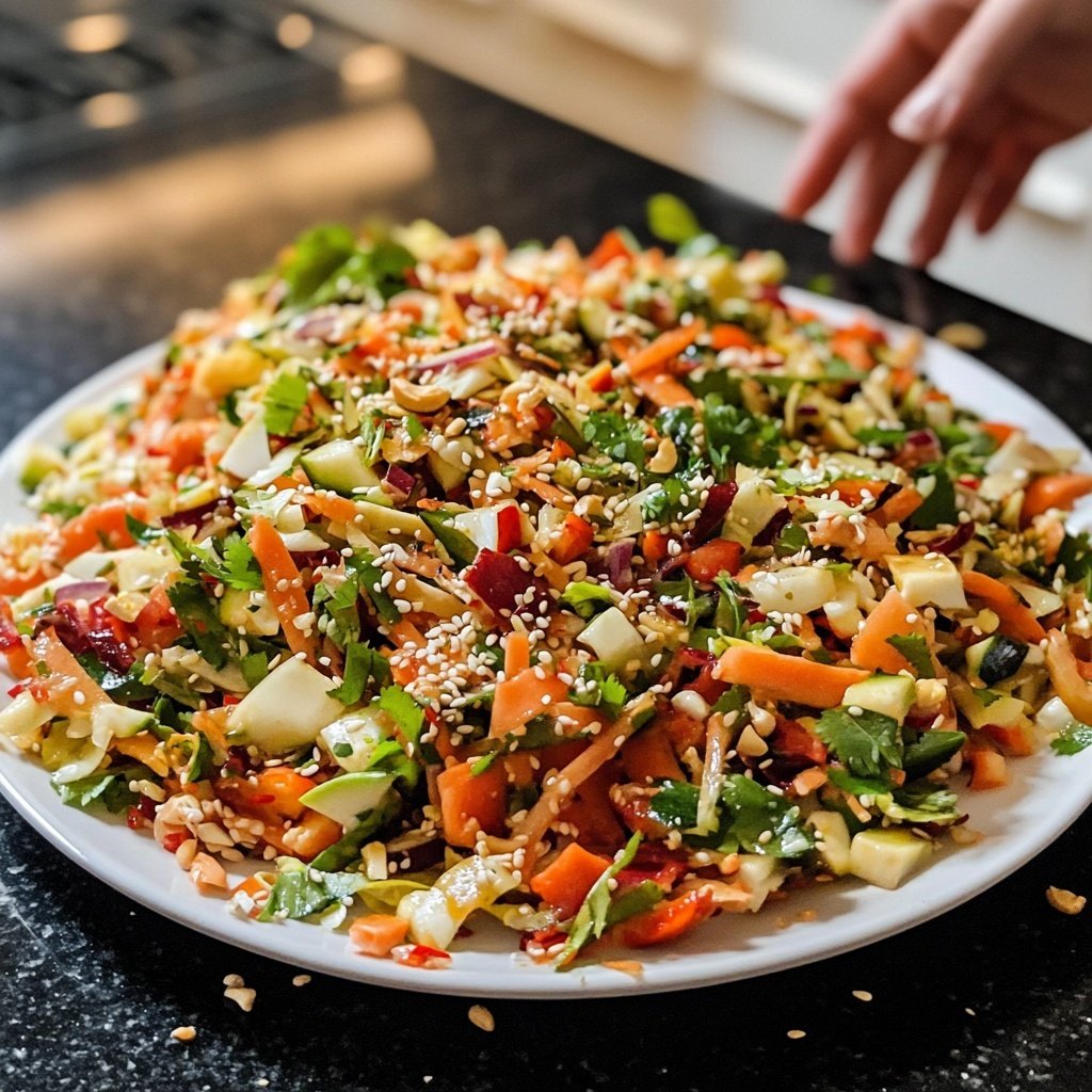 Asiatischer Salat mit Chinakohl & Sesam-Dressing